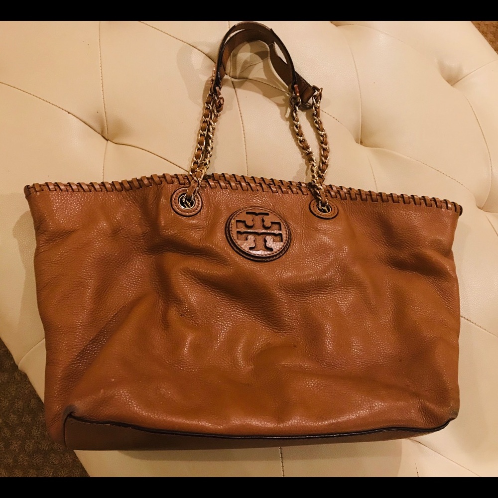 Tory Burch Marion leather slouchy tote bag